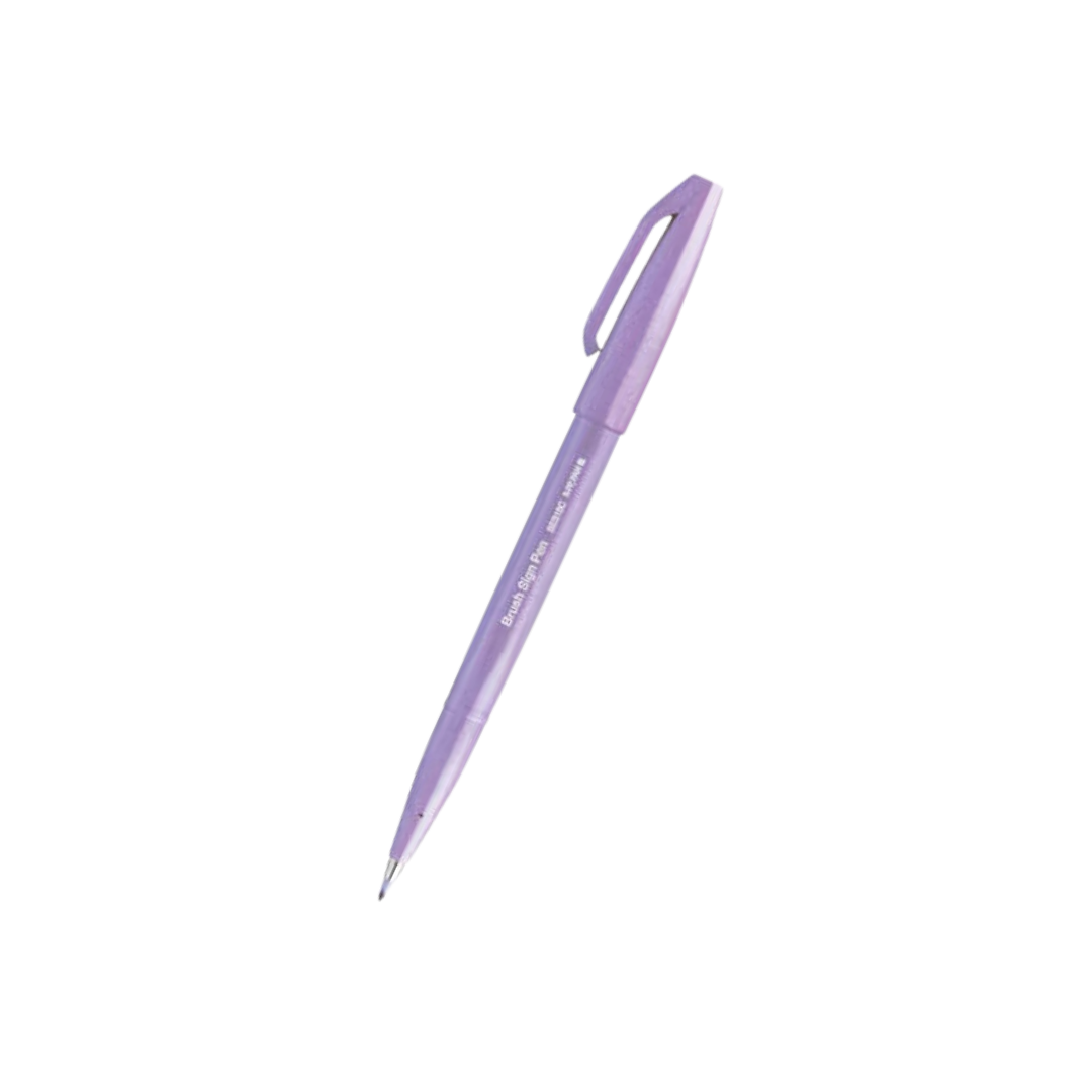 Pentel Brush Sign Pen - Light Violet — front view