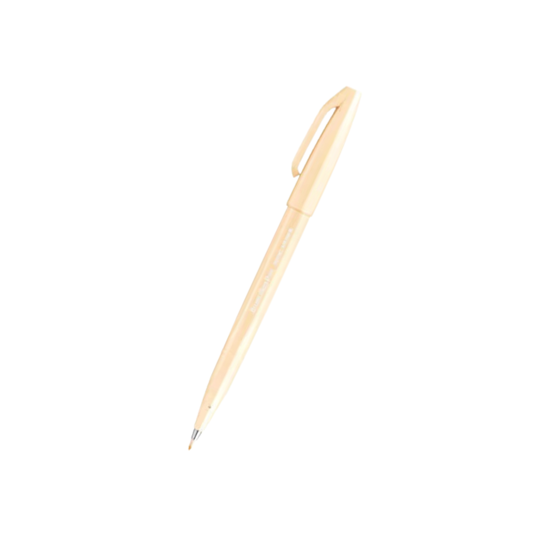 Pentel Brush Sign Pen - Pale Orange — front view