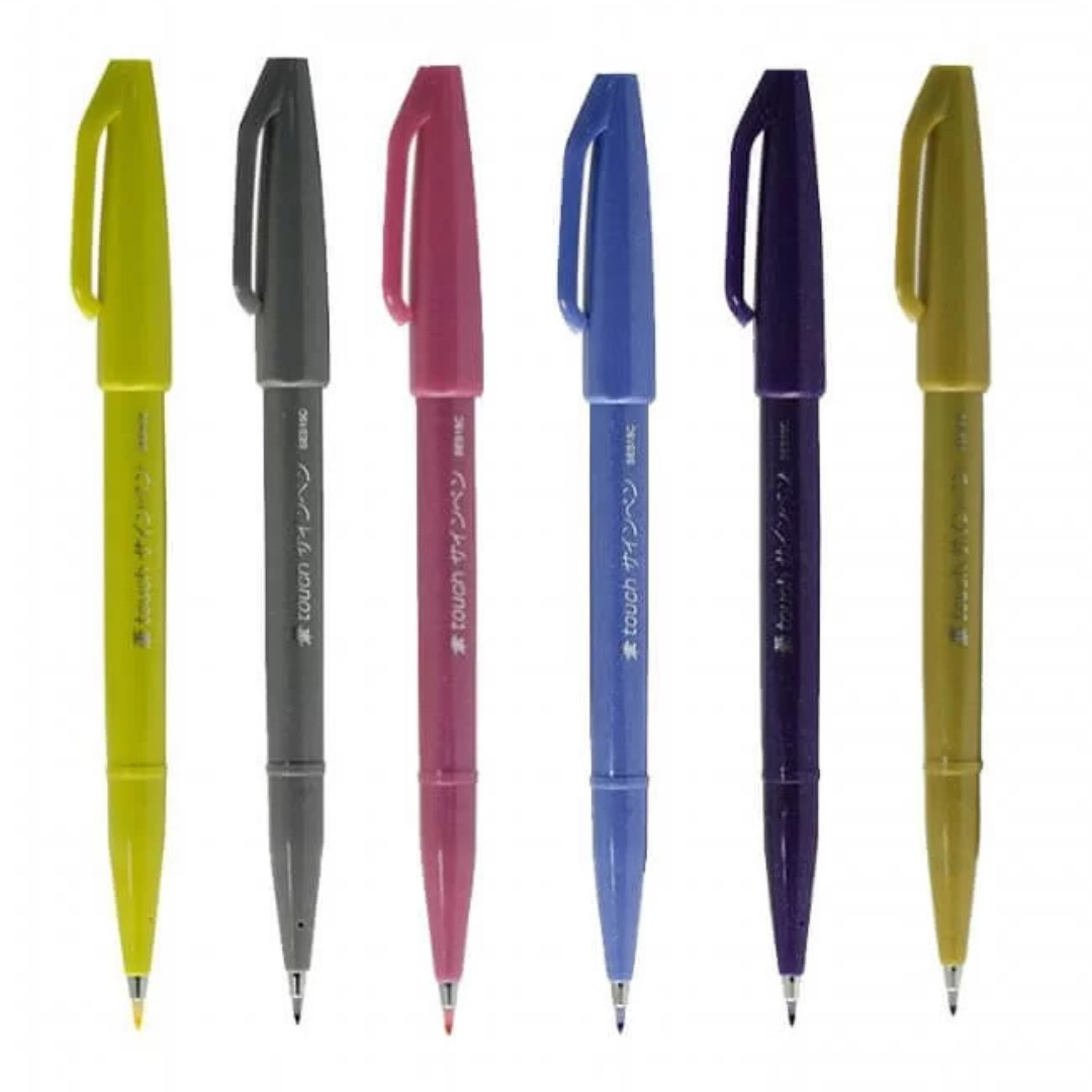 Pentel Brush Sign Pen - All 36 colors — with packaging