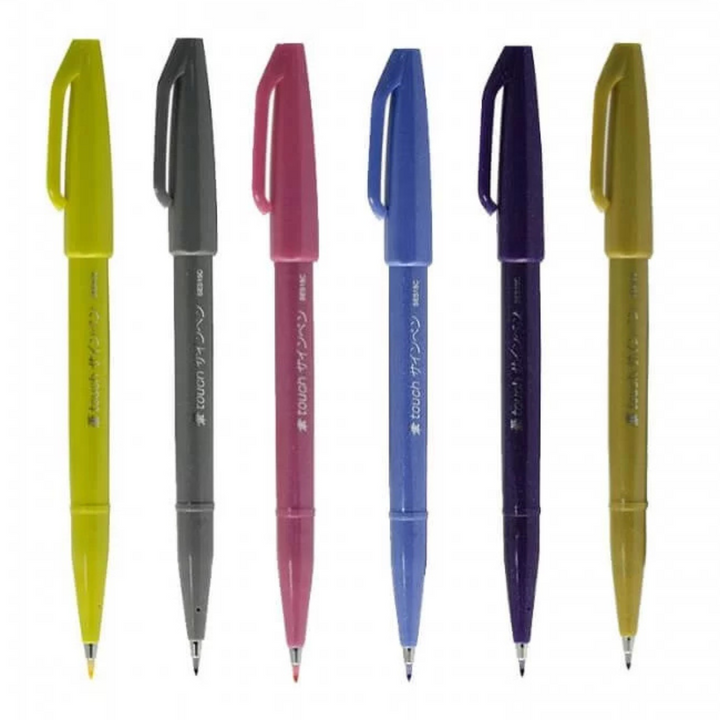 Pentel Brush Sign Pen - All 36 colors — with packaging