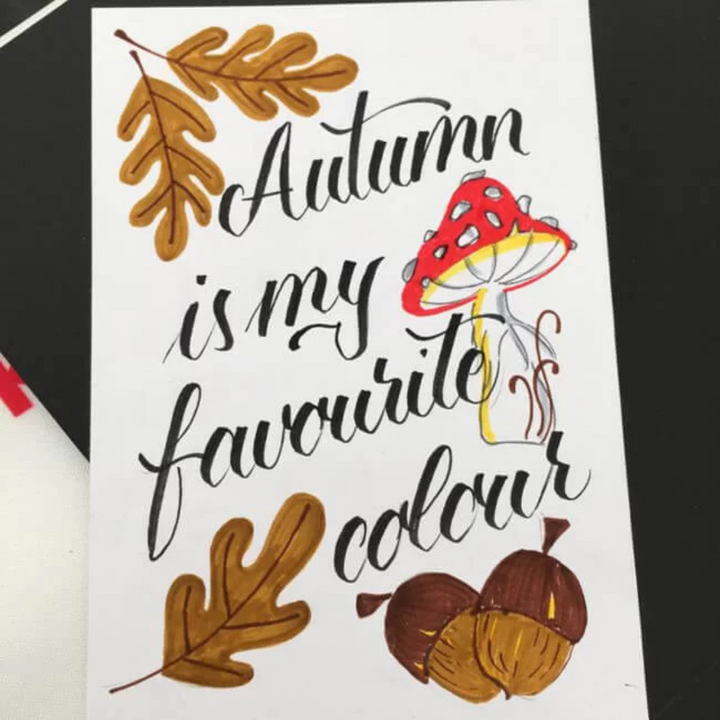 Pentel Brush Sign Pen - Dark Brown — close-up