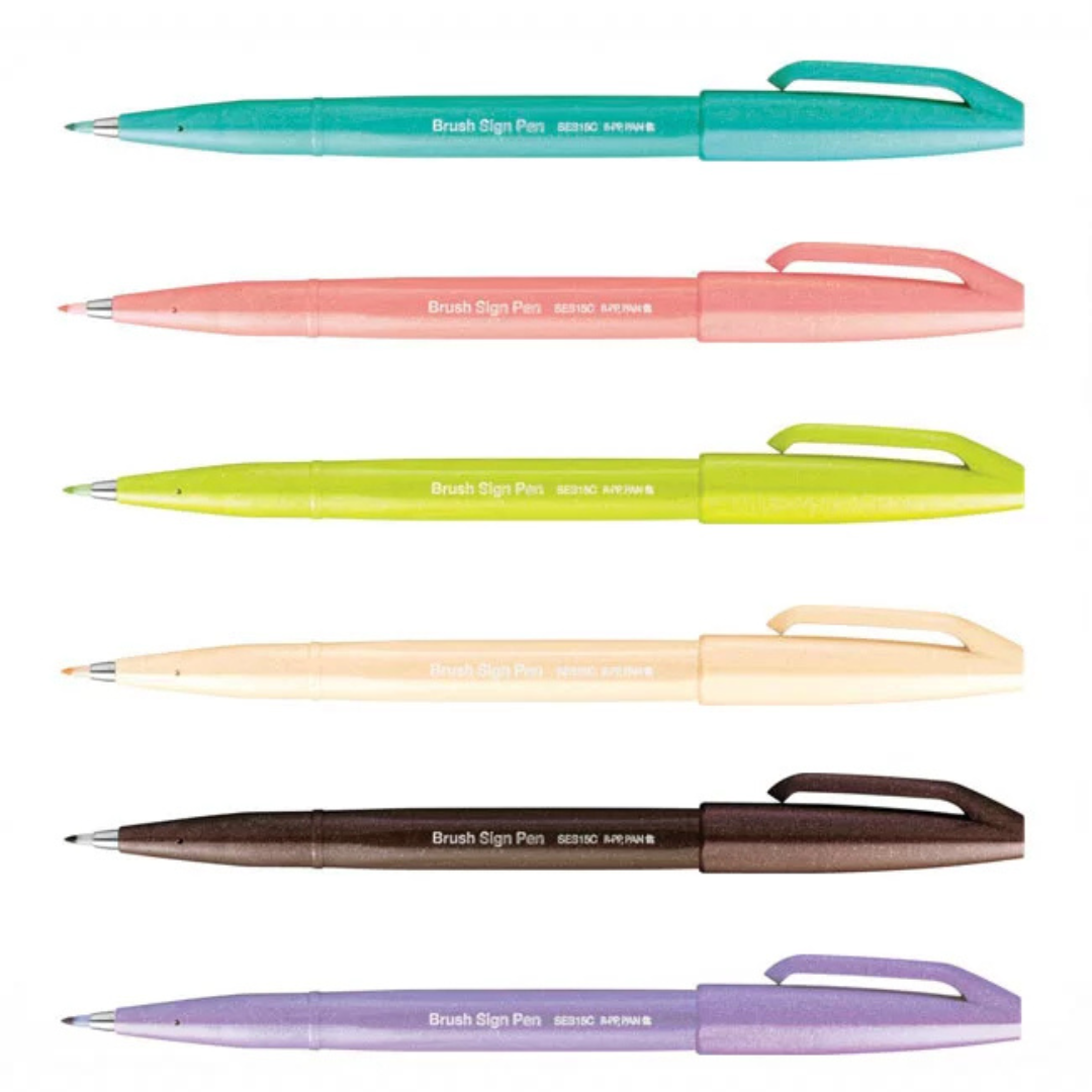 Pentel Brush Sign Pen - Light Violet — angle view