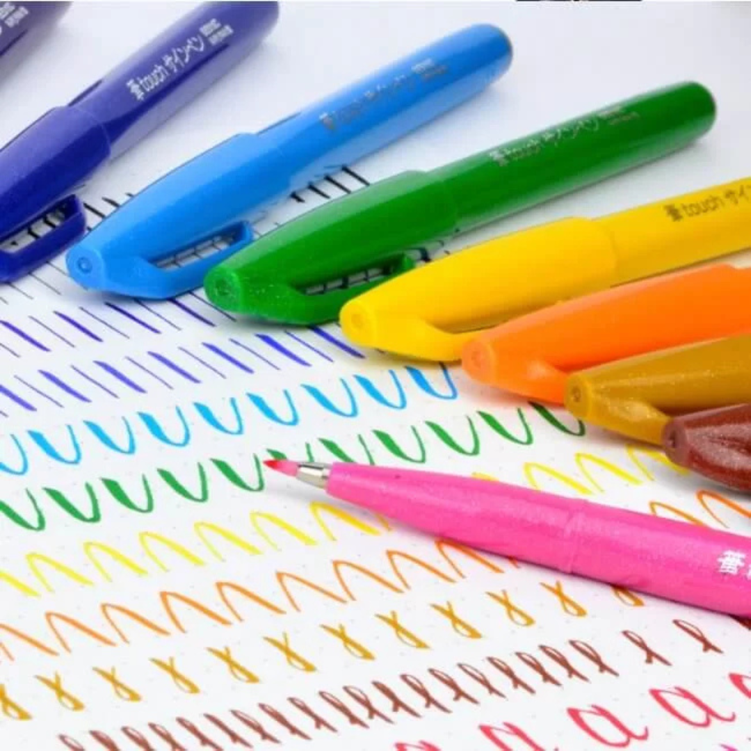 Pentel Brush Sign Pen in All 36 colors — Pentel brush pen — premium stationery and lifestyle, at Cityluxe Singapore