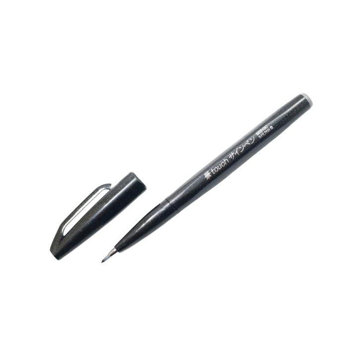 Pentel Touch Brush Sign Pen Black — Pentel brush pen — premium stationery and lifestyle, at Cityluxe Singapore