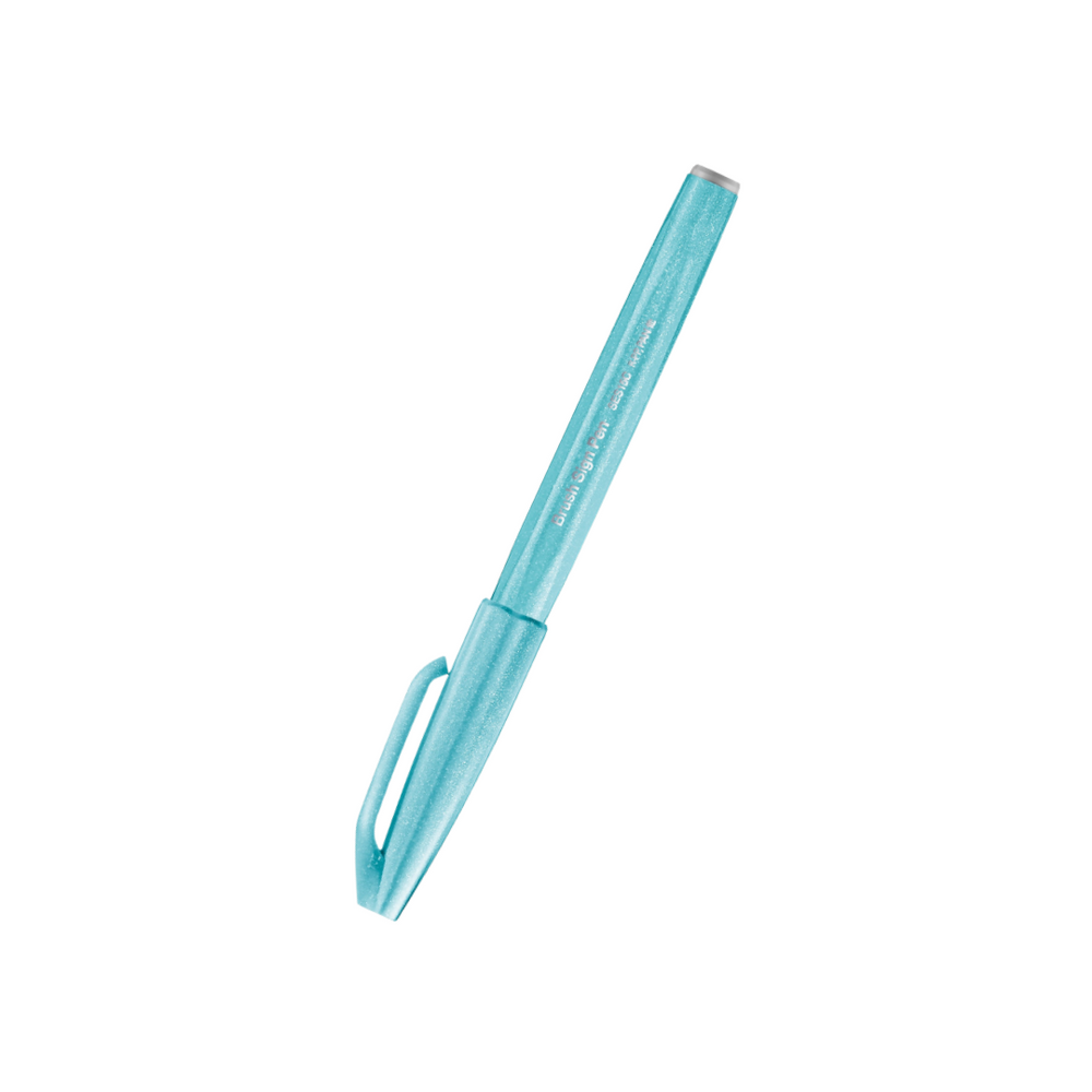 Pentel Touch Brush Sign Pen Pale Blue — Pentel brush pen — premium stationery and lifestyle, at Cityluxe Singapore