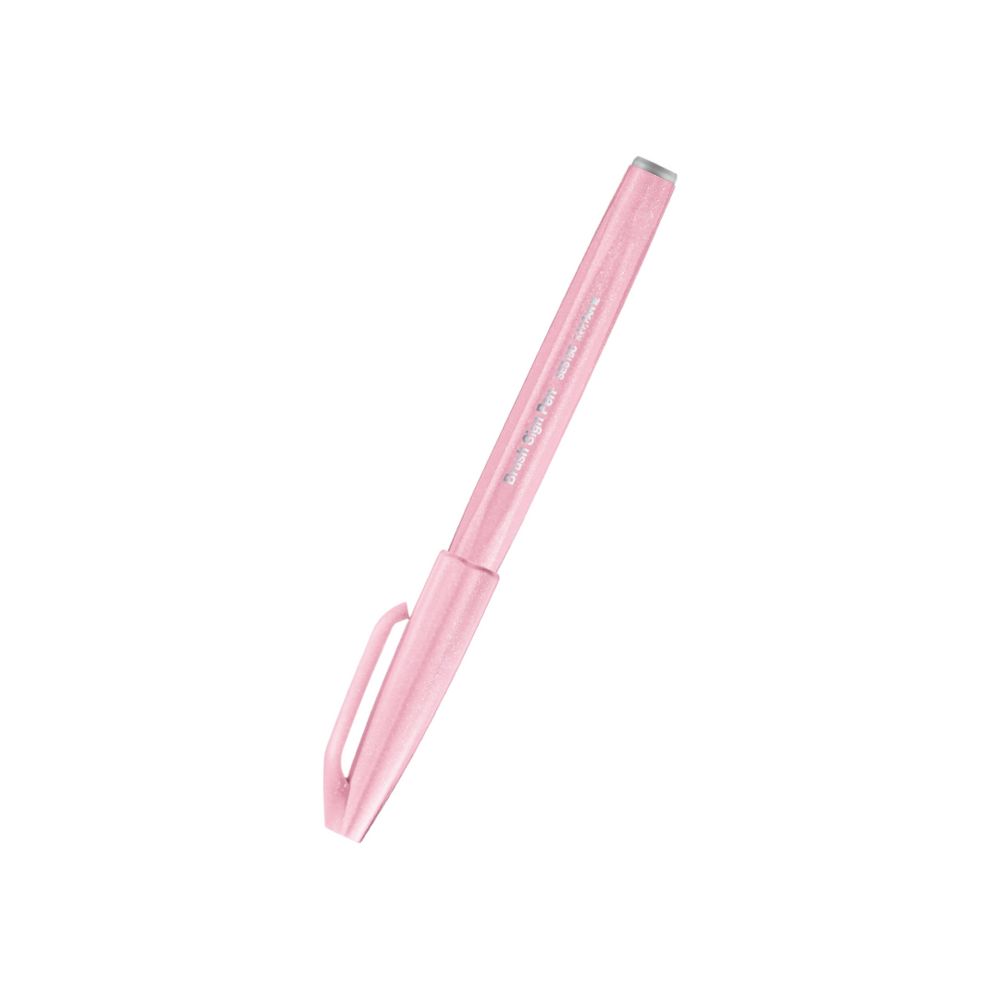 Pentel Touch Brush Sign Pen Pale Pink — Pentel brush pen — premium stationery and lifestyle, at Cityluxe Singapore
