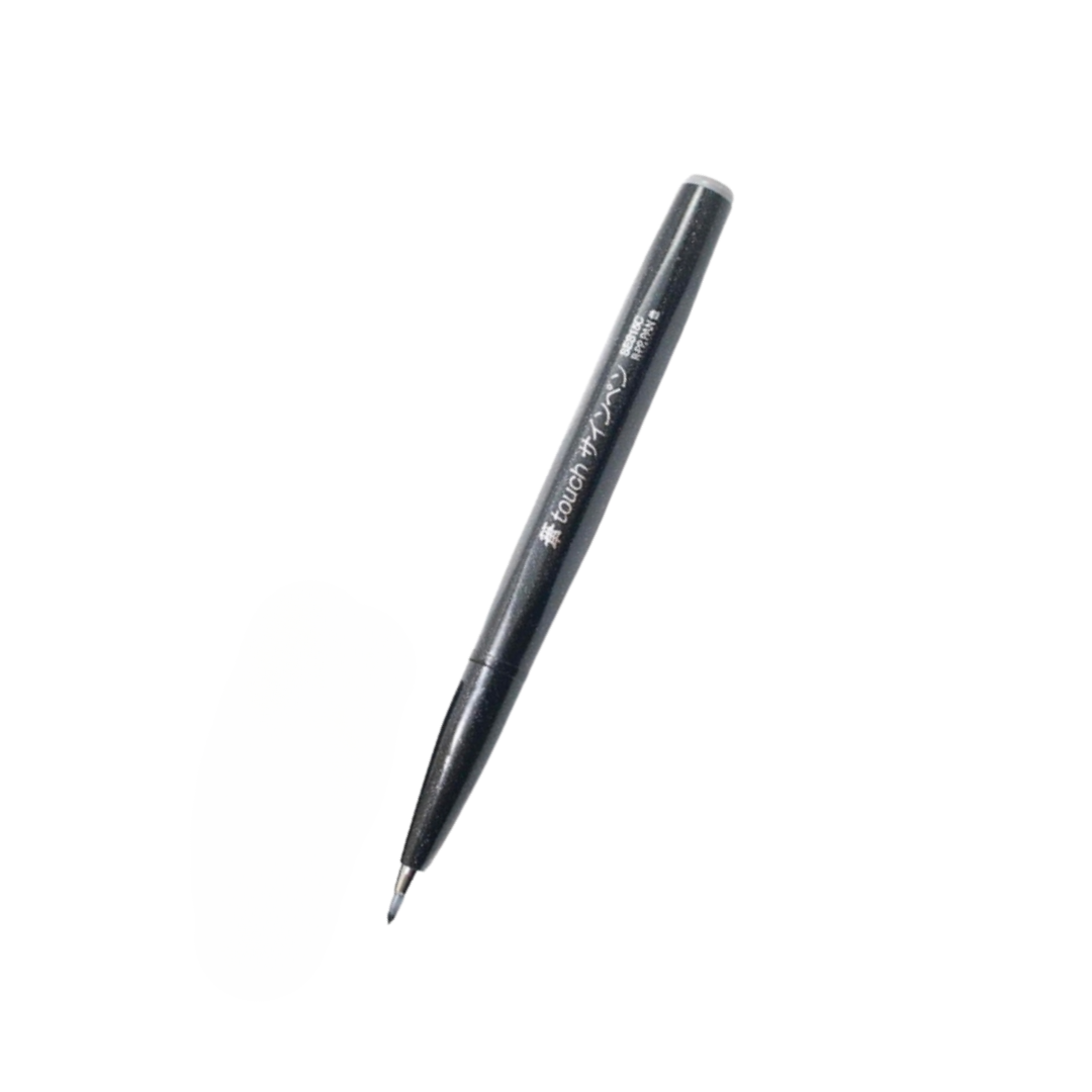 Pentel Touch Brush Sign Pen Black — Pentel brush pen — premium stationery and lifestyle, at Cityluxe Singapore