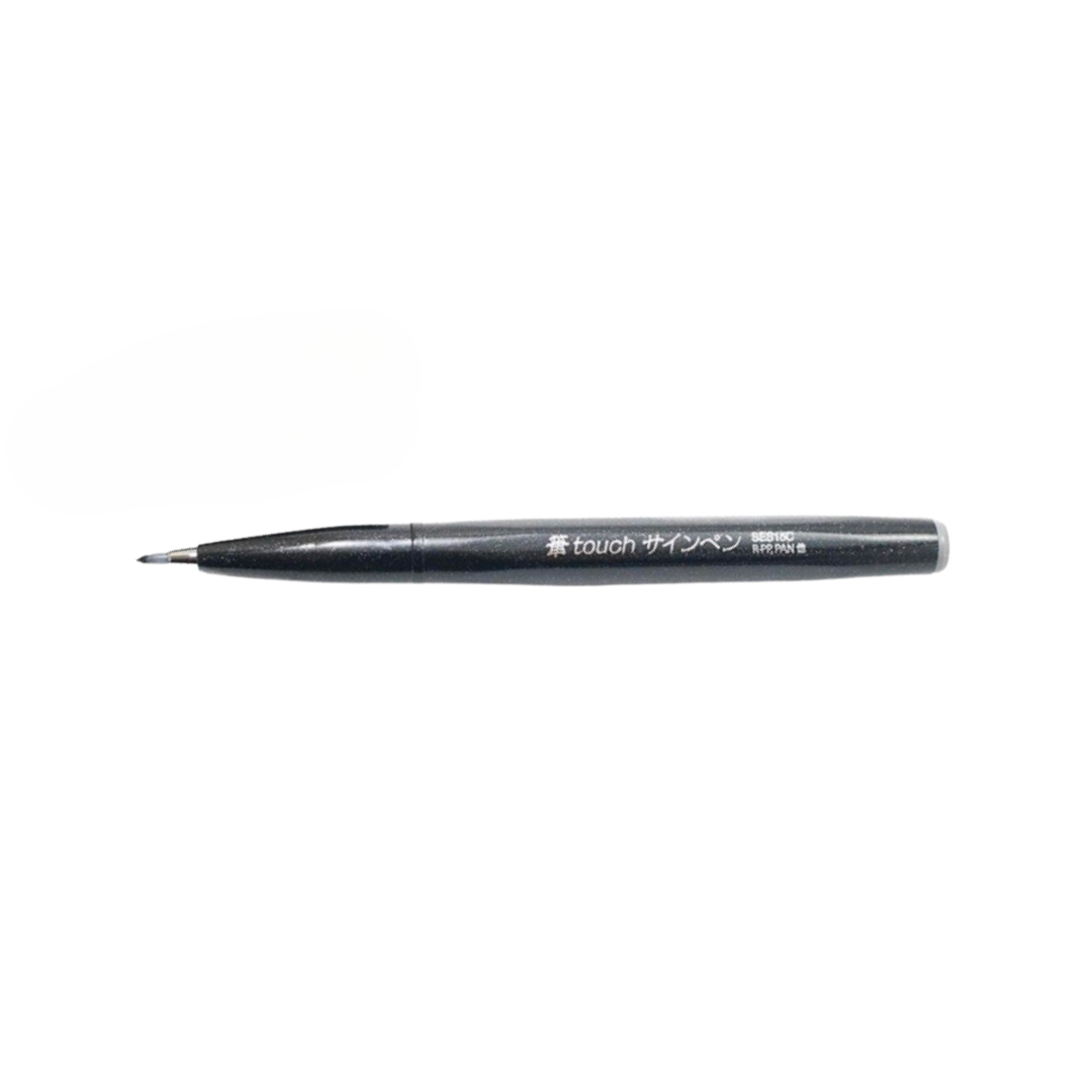 Pentel Touch Brush Sign Pen Black — Pentel brush pen — premium stationery and lifestyle, at Cityluxe Singapore
