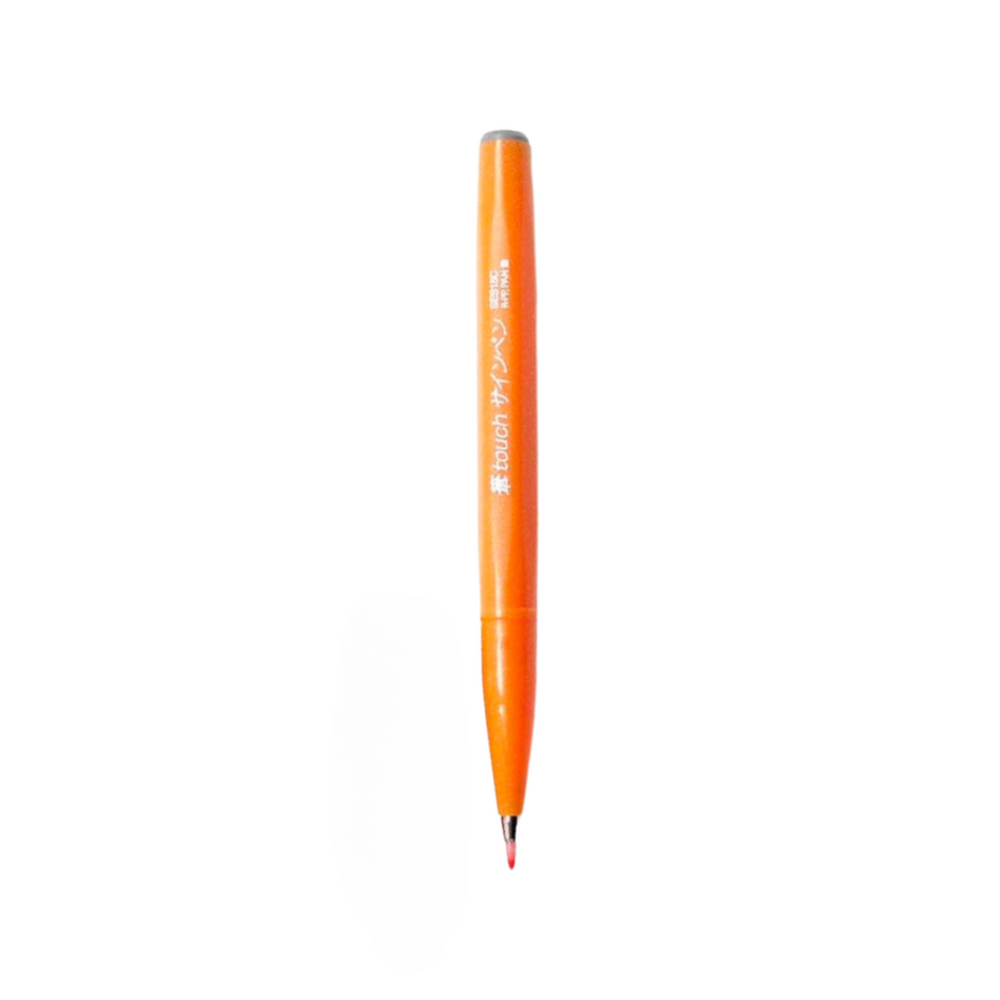 Pentel Touch Brush Sign Pen Orange — Pentel brush pen — premium stationery and lifestyle, at Cityluxe Singapore