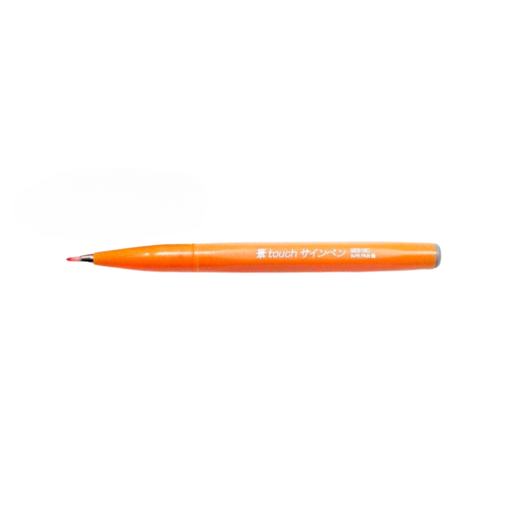 Pentel Touch Brush Sign Pen Orange — Pentel brush pen — premium stationery and lifestyle, at Cityluxe Singapore