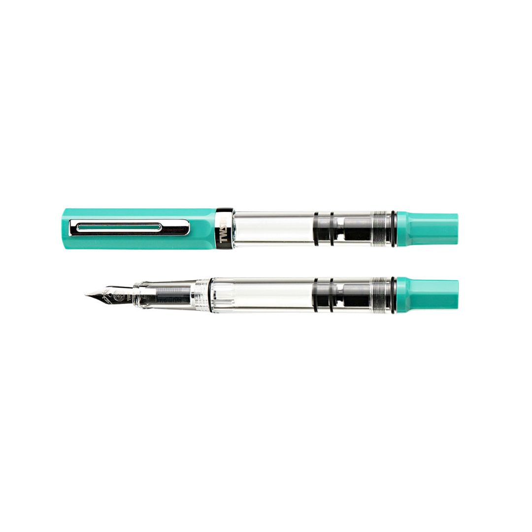 TWSBI ECO Fountain Pen Persian Green — flat lay
