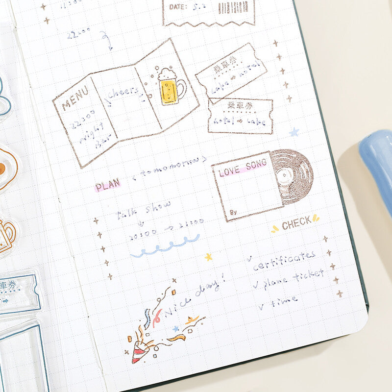 BGM Clear Stamp: Diary - Personal Diary — with packaging