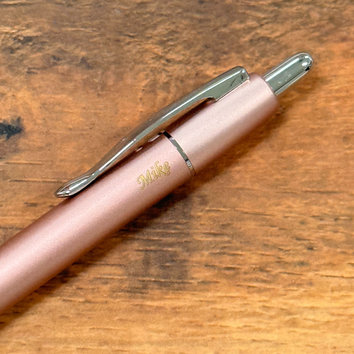 Personalized Name Engraving On Pilot G2 Limited 0.7mm Gel Pen Rose Gold