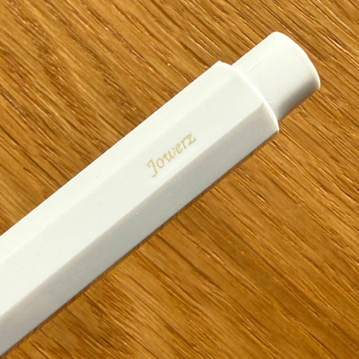 Personalized Name Engraving On Kaweco Classic Sport Ballpoint Pen - White