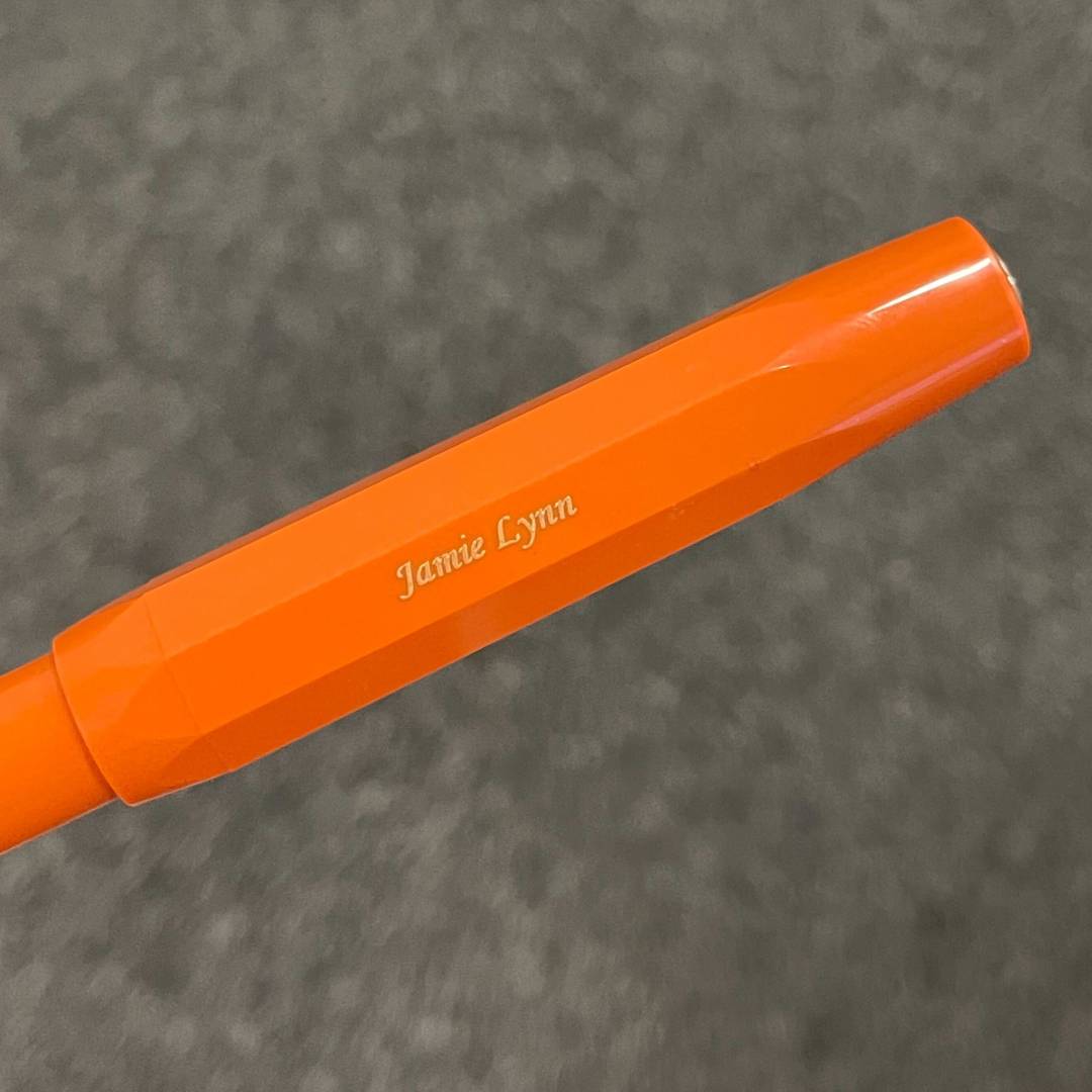 Personalized Name Engraving On Kaweco Skyline Sport Fountain Pen - Fox
