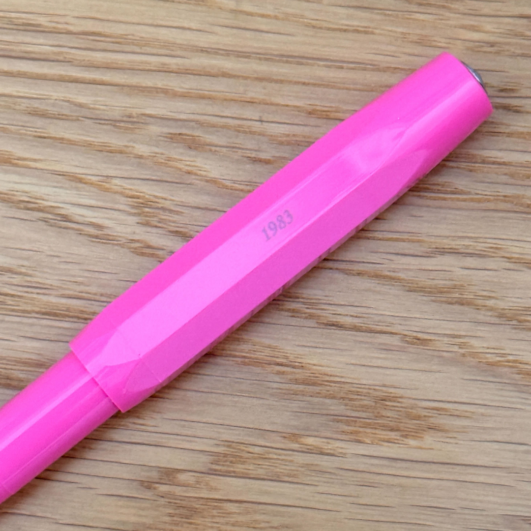 Personalized Name Engraving On Kaweco Skyline Sport Fountain Pen - Pink
