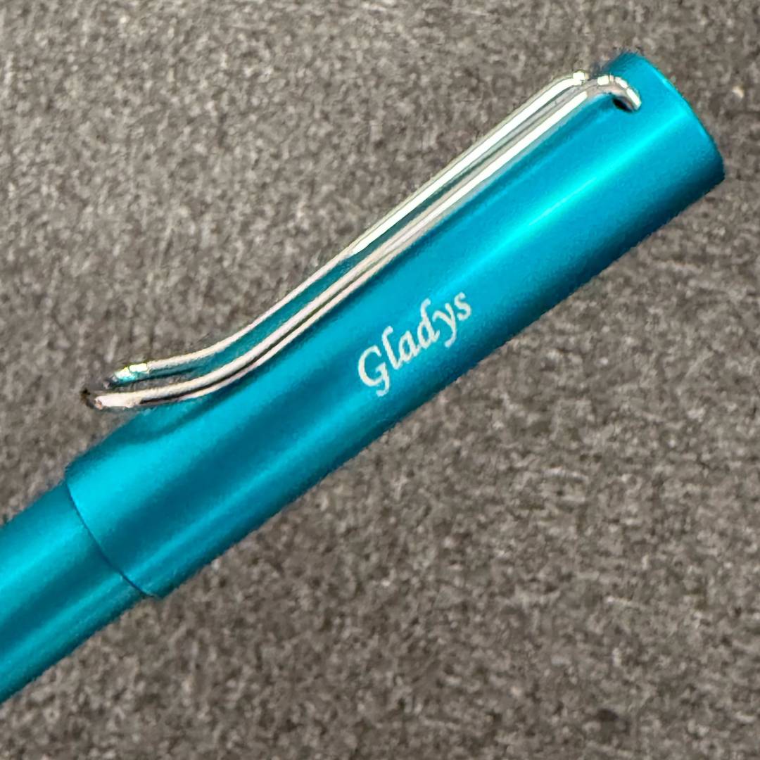 Personalized Name Engraving On Lamy AL-Star Rollerball Pen Turmaline