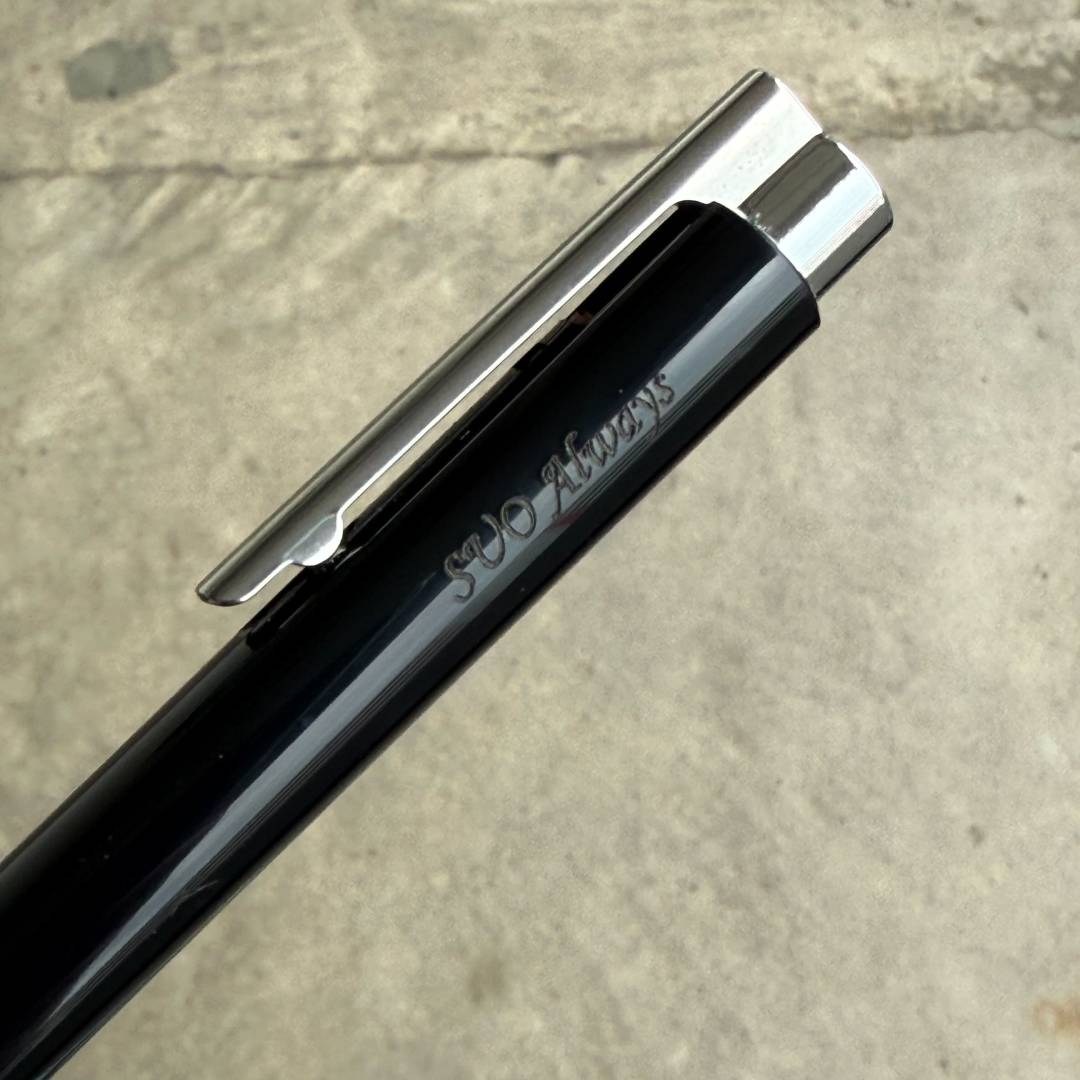 Personalized Name Engraving On LAMY logo M+ Ballpoint Pen Black