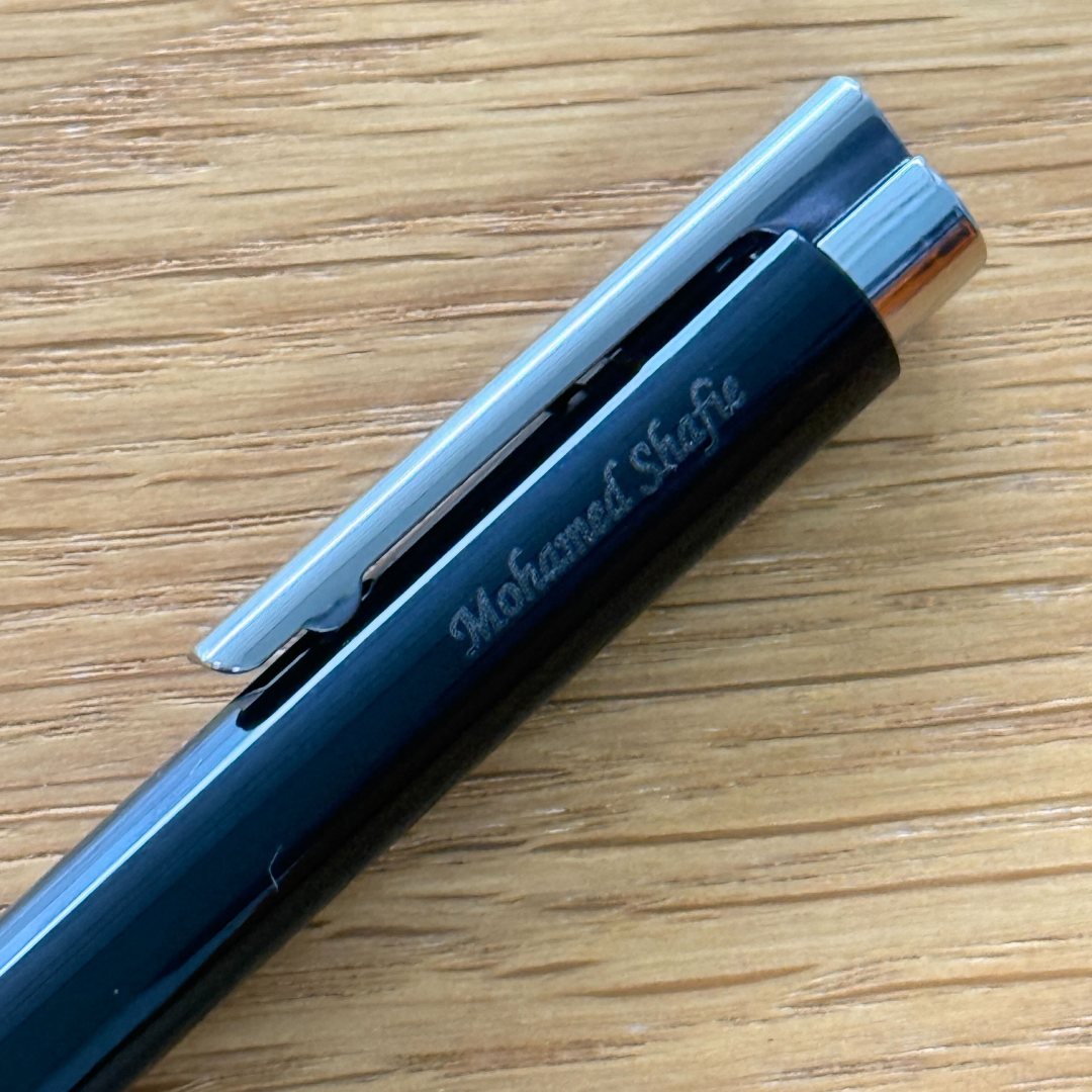 Personalized Name Engraving On LAMY logo M+ Ballpoint Pen Black