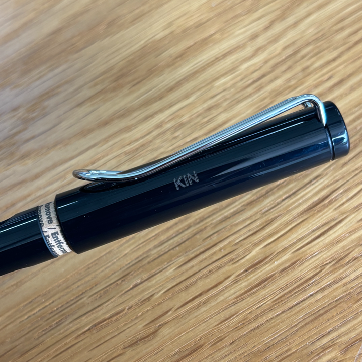Personalised name engraving on Lamy Safari Fountain Pen Black