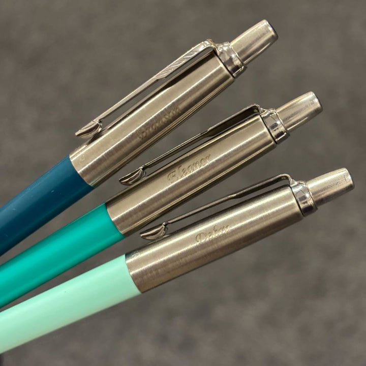 Personalized Name Engraving On Parker Jotter Originals Ballpoint Pens