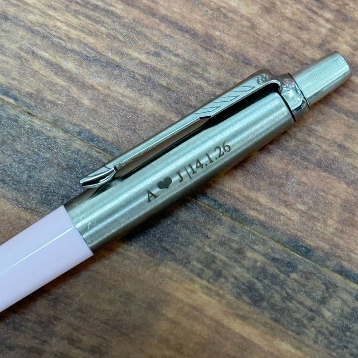 Personalized Name Engraving On Parker Jotter Originals Pastel Pink Ballpoint Pen