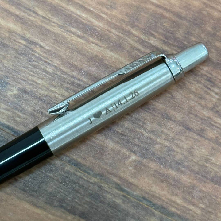 Personalized Name Engraving On Parker Jotter Special Black Ballpoint Pen