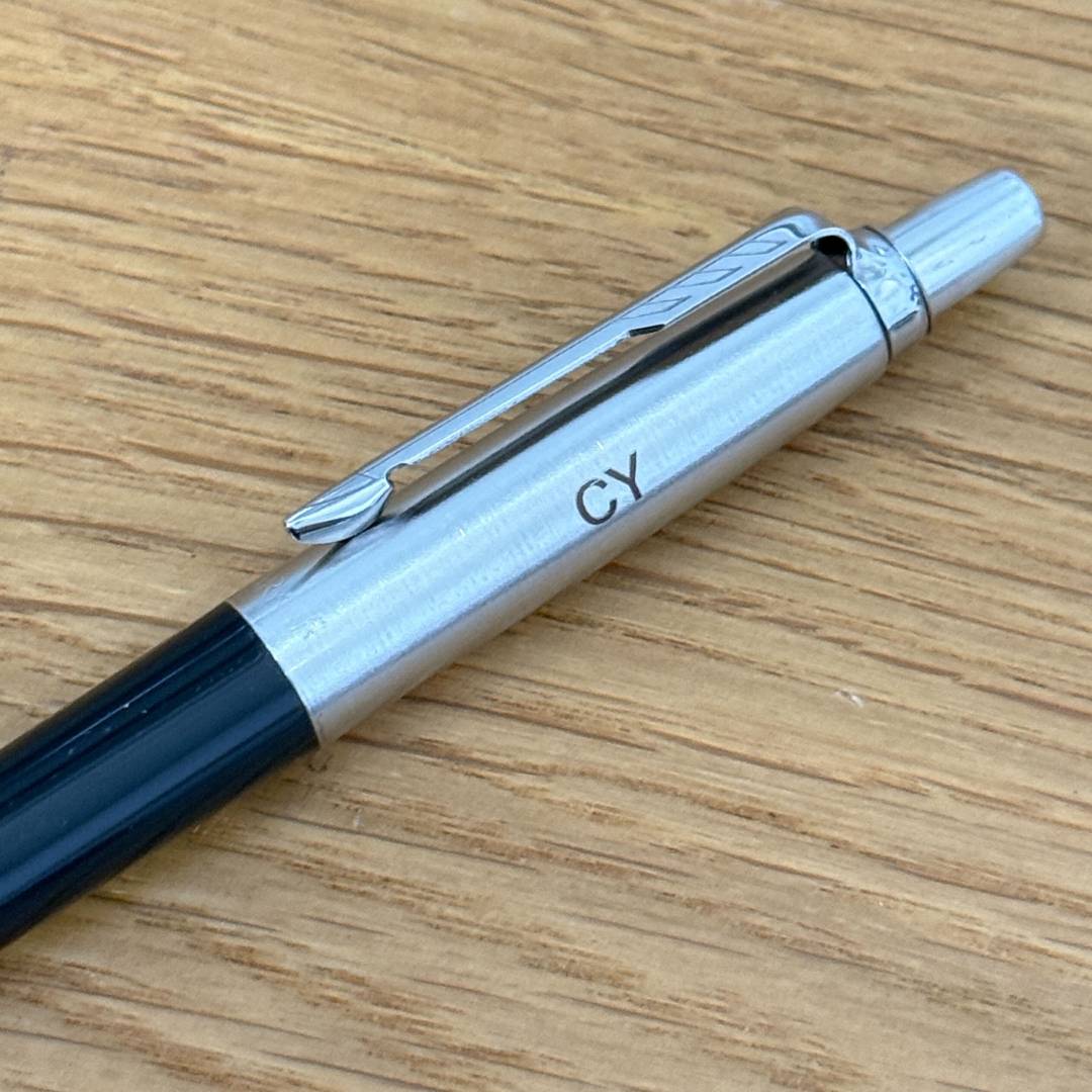 Personalized Name Engraving On Parker Jotter Special Black Ballpoint Pen