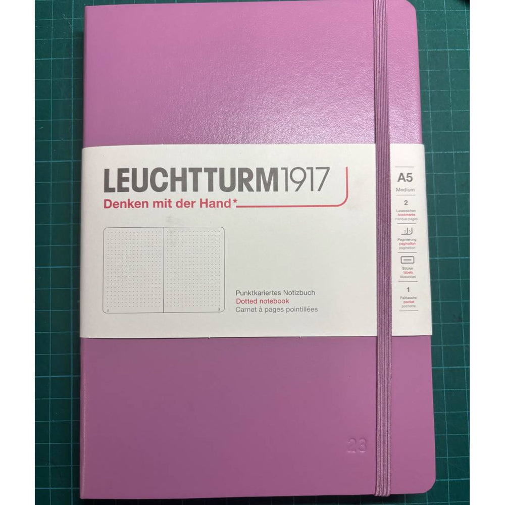 Leuchtturm1917 A5 Medium Daily Planner 2026 in Dotted / Dusty Rose — Leuchtturm1917 planner — daily organiser and productivity journal, at Cityluxe Singapore