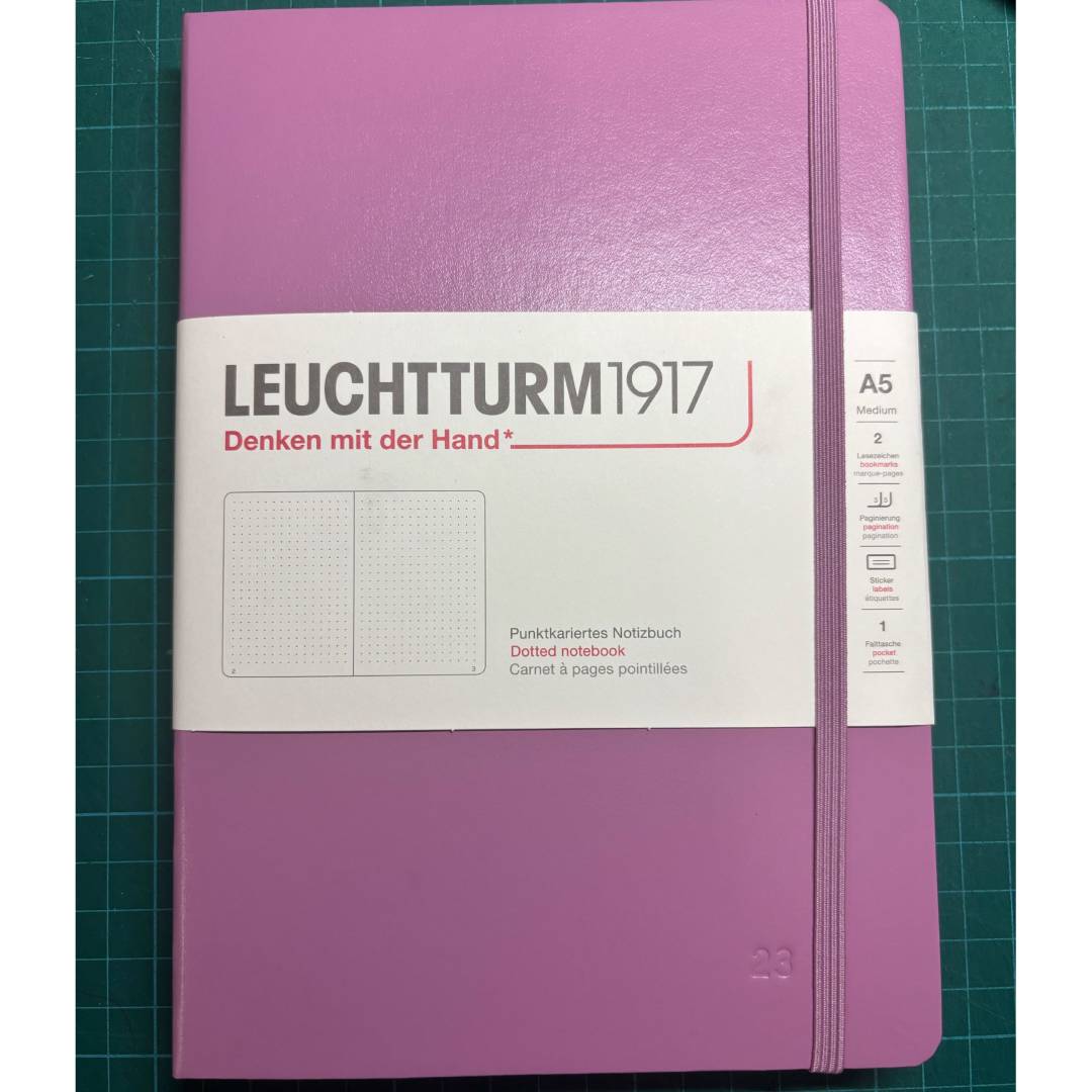 Leuchtturm1917 A5 Medium Daily Planner 2026 in Dotted / Dusty Rose — Leuchtturm1917 planner — daily organiser and productivity journal, at Cityluxe Singapore