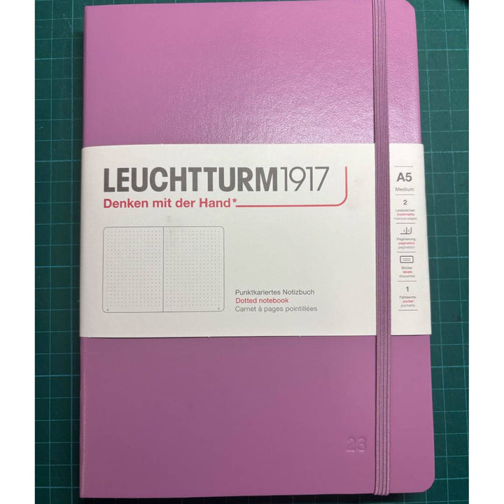 Leuchtturm1917 A5 Medium Daily Planner 2026 in Dotted / Dusty Rose — Leuchtturm1917 planner — daily organiser and productivity journal, at Cityluxe Singapore