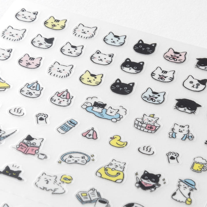 Midori Sticker (1 Sheet) - Pictograph Cat — with packaging