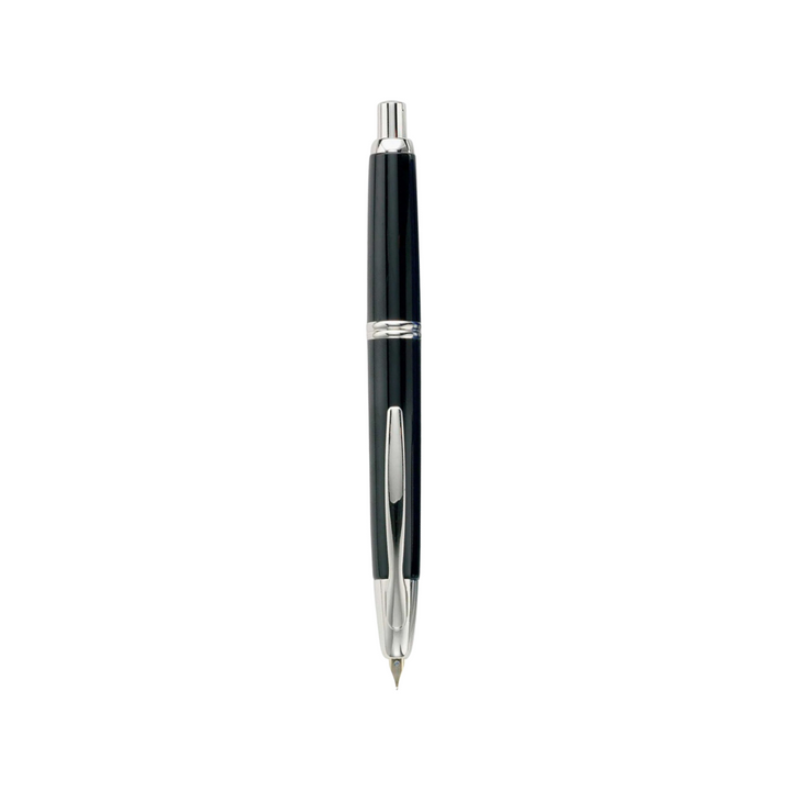 Pilot Capless Fountain Pen - Black with 18K Gold Rhodium-plated Nib — nib close-up
