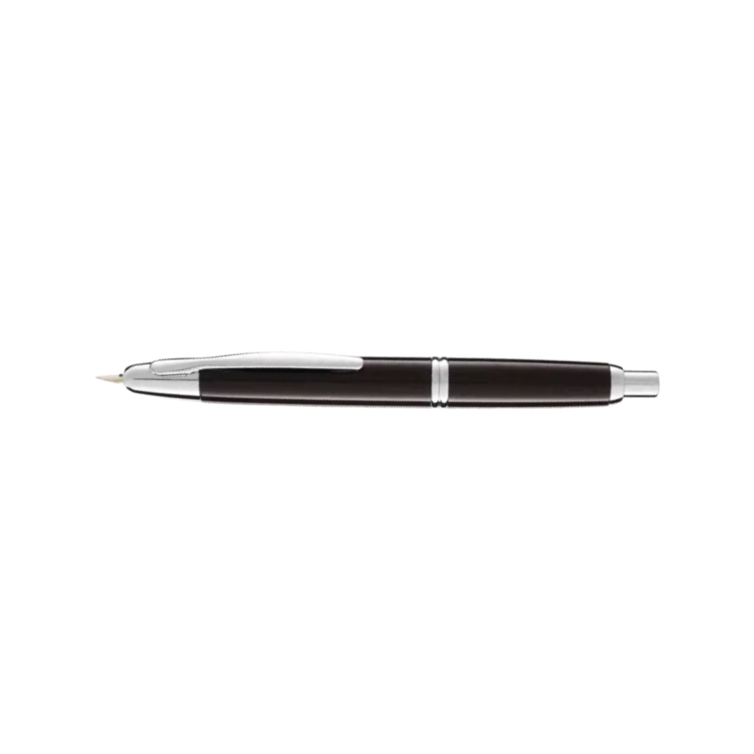 Pilot Capless Fountain Pen - Brown with 18K Gold Rhodium-plated Nib — nib close-up