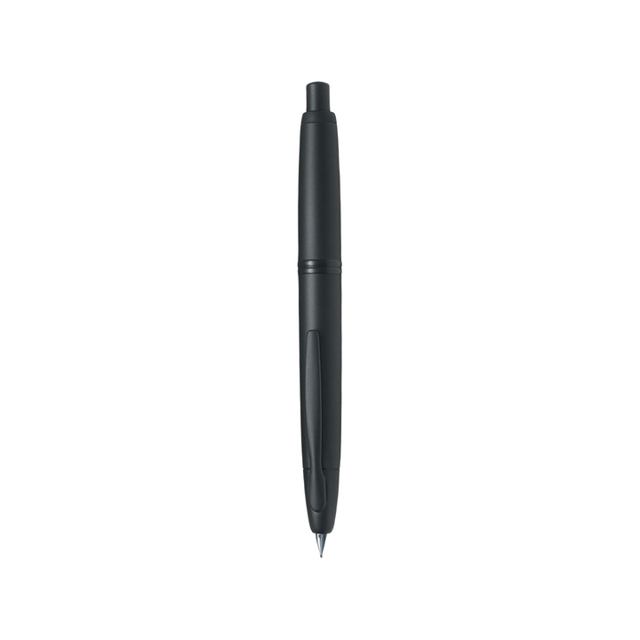 Pilot Capless Fountain Pen - Matte Black 18K Gold with Ion Plating — nib close-up