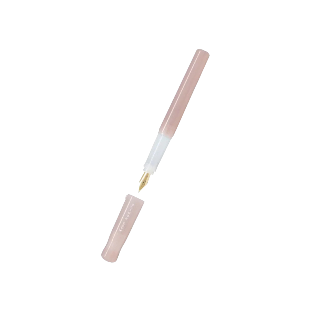 Pilot Kakuno Fountain Pen - Madoromi Pink — capped