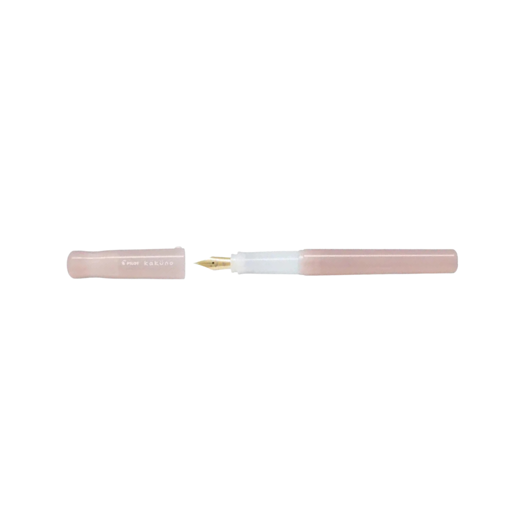 Pilot Kakuno Fountain Pen - Madoromi Pink — nib close-up