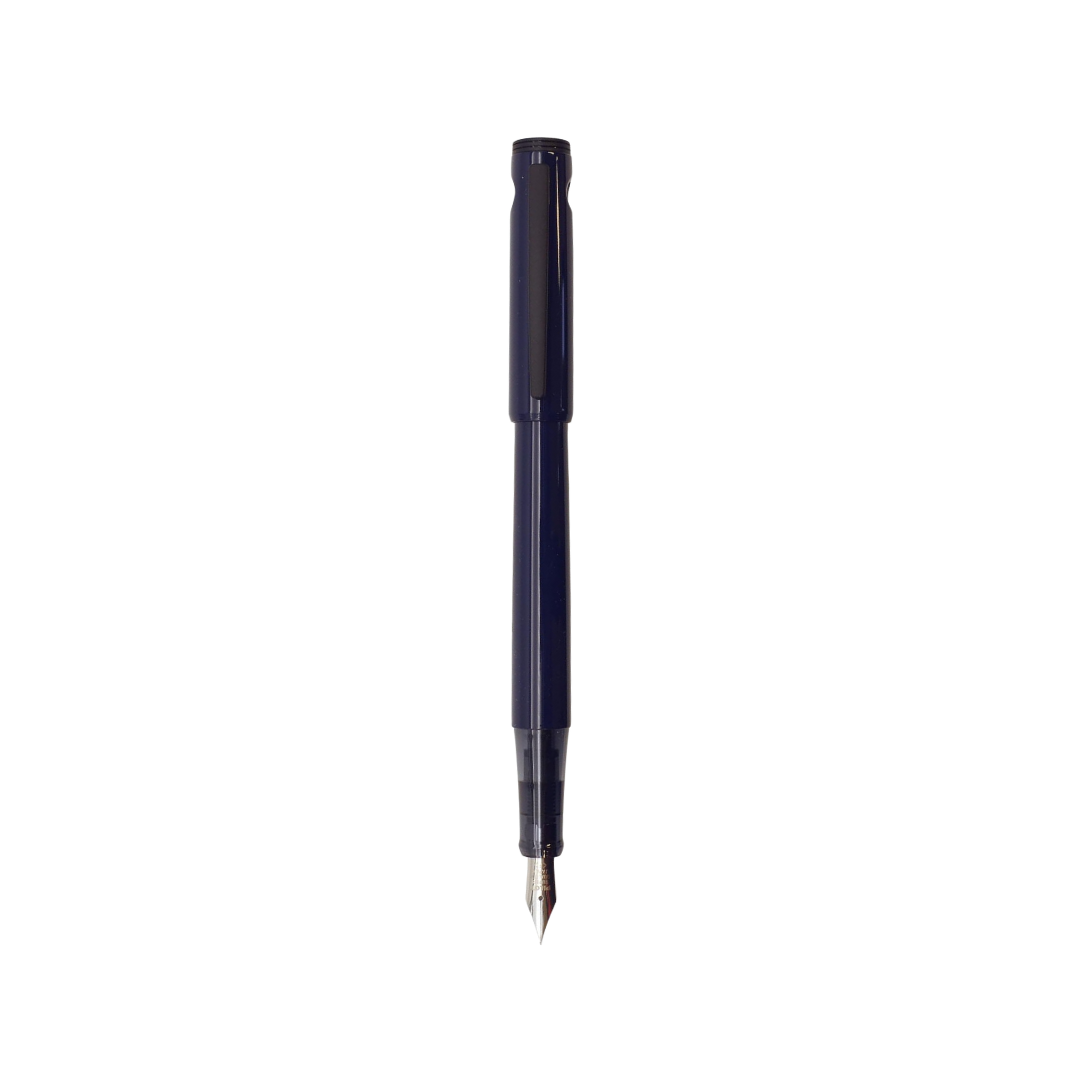 Pilot LIGHTIVE Fountain Pen - Active Navy — uncapped with cap posted