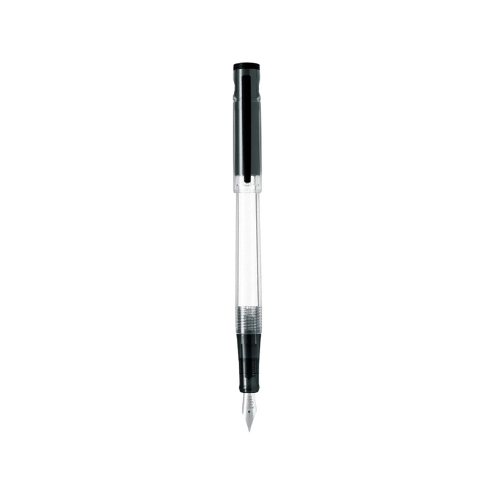 Pilot LIGHTIVE Fountain Pen - Non-Color (Clear) — uncapped with cap posted