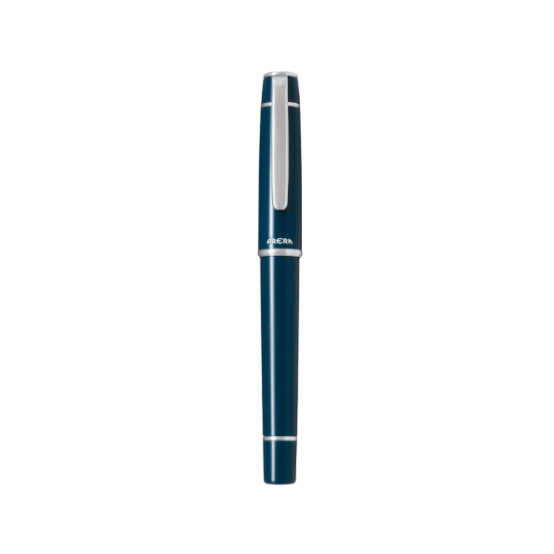 Pilot Prera Fountain Pen - Dark Turquiose [Pre-Order] — uncapped with cap posted