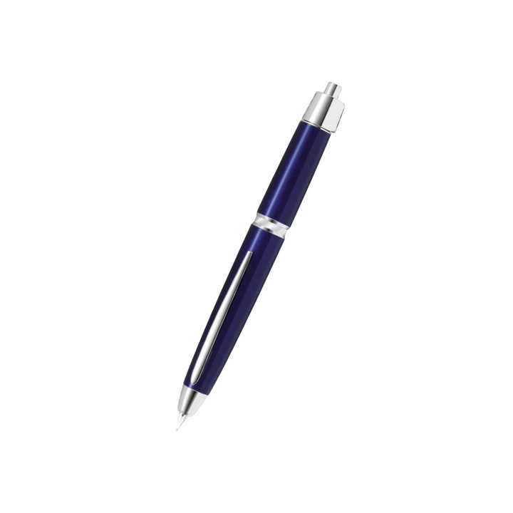 Pilot Vanishing Point Capless LS Fountain Pen - Blue 18K Gold Rhodium-plated Nib — capped