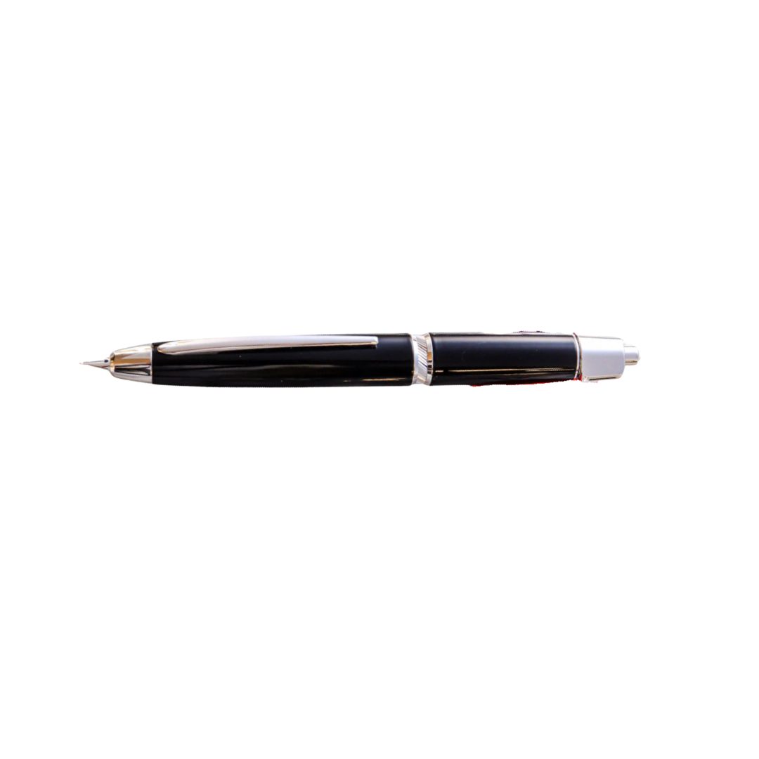 Pilot Vanishing Point Capless Luxury LS Fountain Pen - Black 18K Gold Rhodium-plated Nib — nib close-up