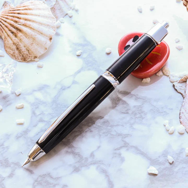 Pilot Vanishing Point Capless Luxury LS Fountain Pen - Black 18K Gold Rhodium-plated Nib — engraving example