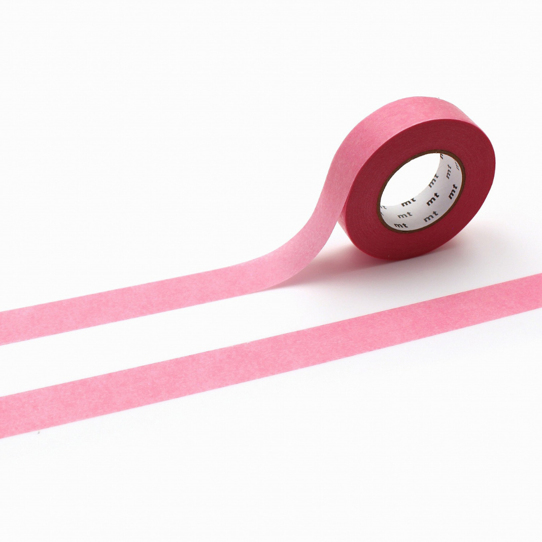 MT Ganshin Washi Tape - Pink — roll front