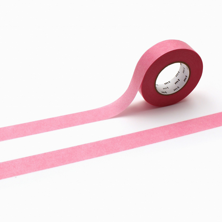 MT Ganshin Washi Tape - Pink — roll front