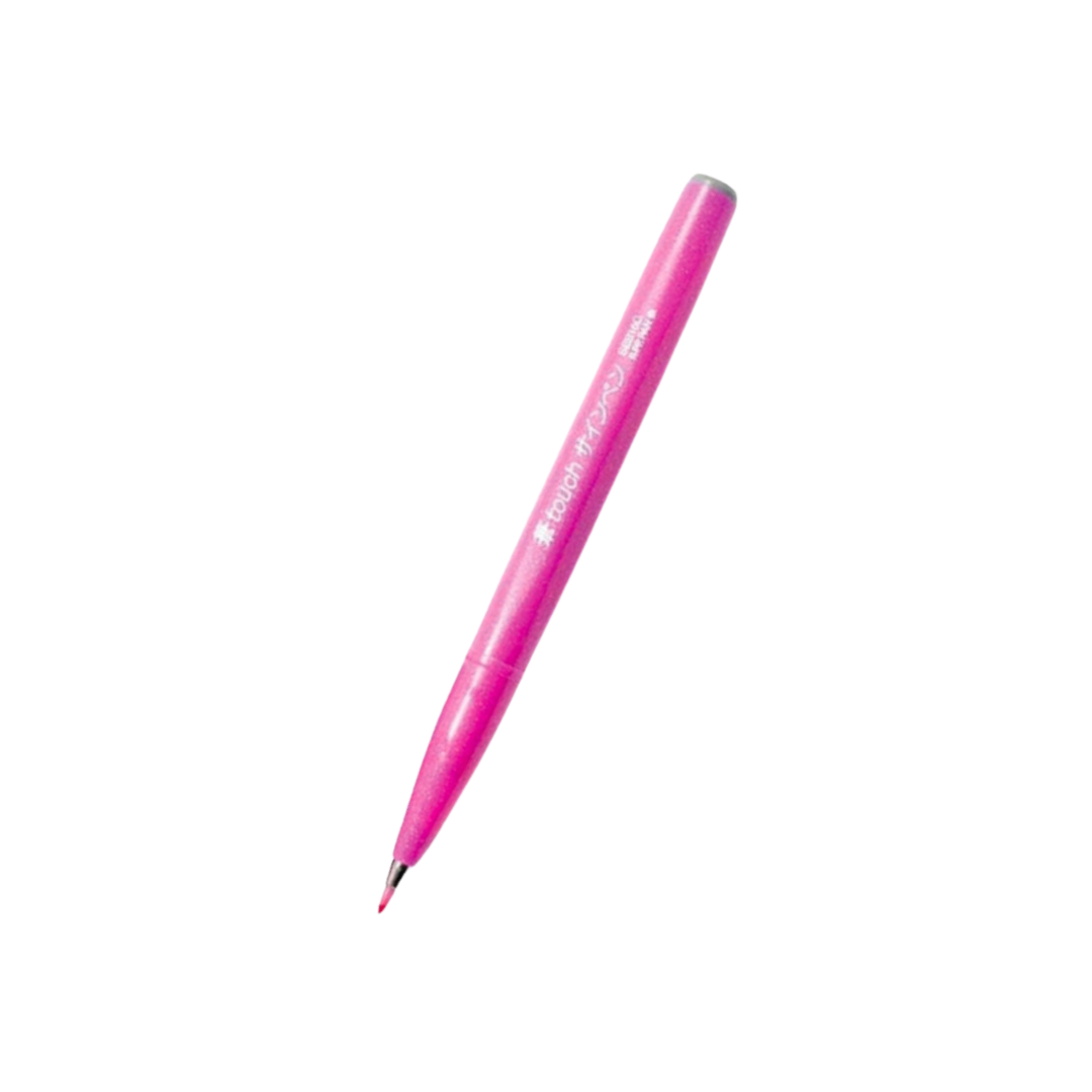 Pentel Brush Sign Pen - All 36 colors — flat lay