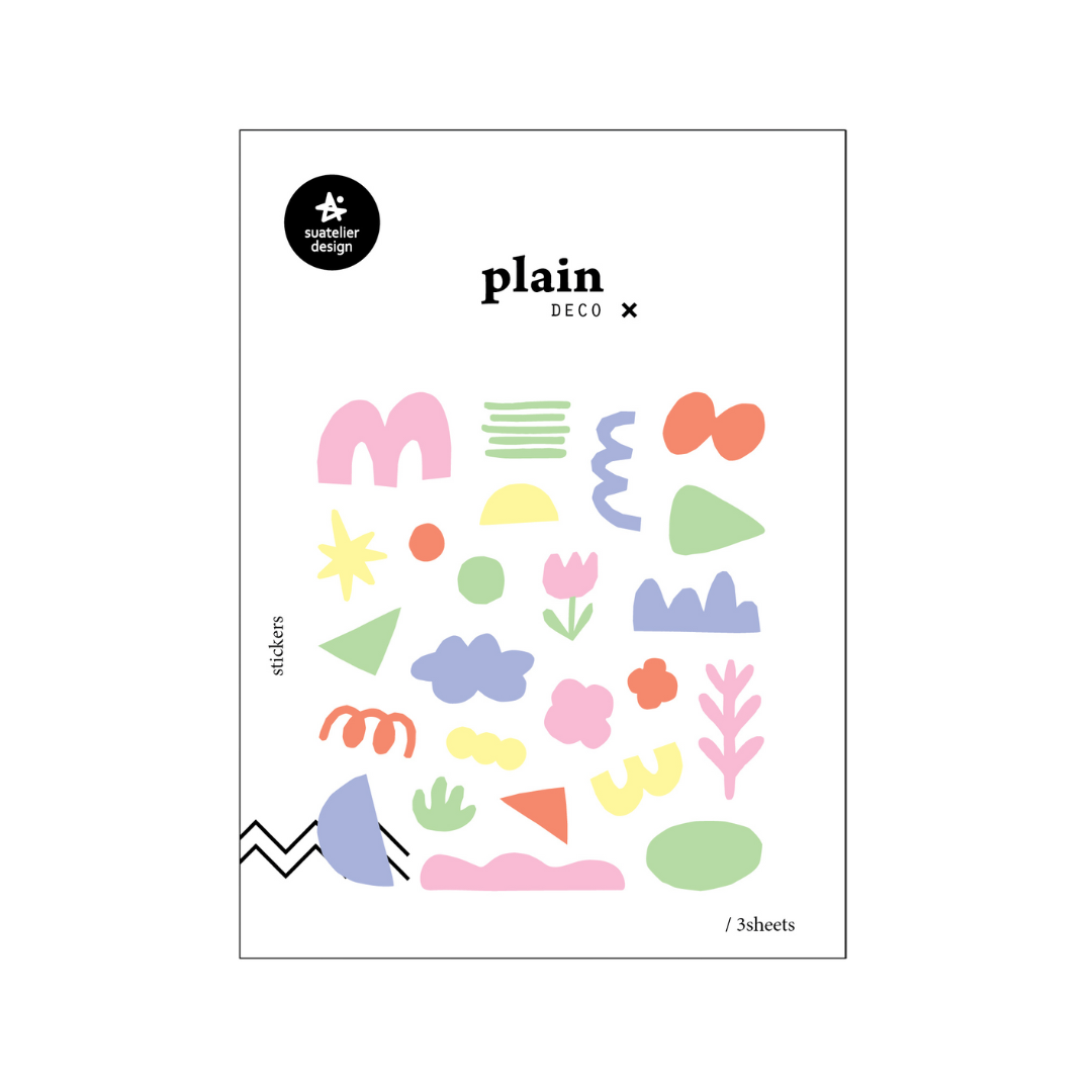 Suatelier Plain Deco Sticker - Plain.72 — front view