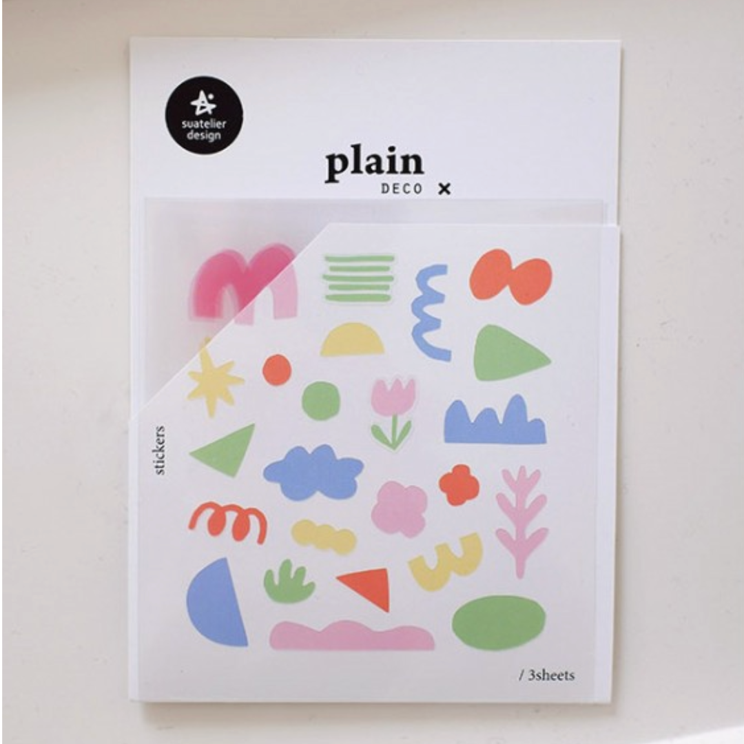 Suatelier Plain Deco Sticker - Plain.72 — with packaging