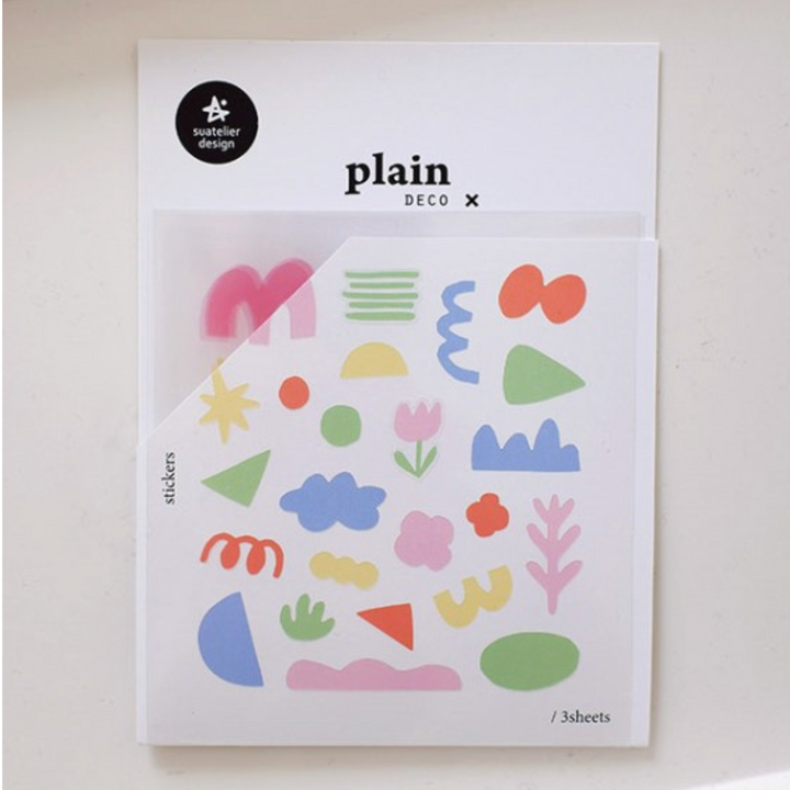 Suatelier Plain Deco Sticker - Plain.72 — with packaging