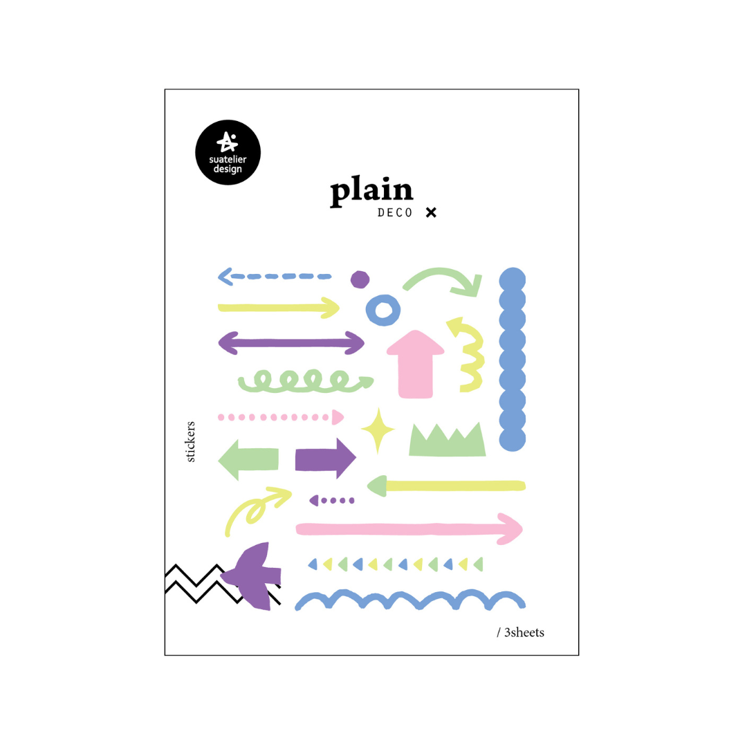 Suatelier Plain Deco Sticker - Plain.73 — front view
